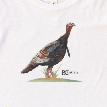 bc raskulls longbeard graphic tee hand drawn turkey