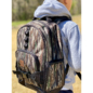 Child wearing BC Raskulls Realtree Original Camo Backpack side