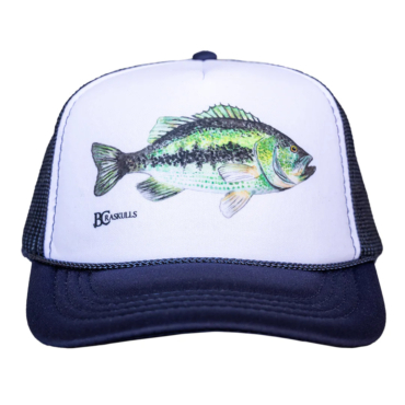 bc raskulls big bass kids trucker hat front